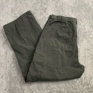 Vintage Anchor Blue Cargo Pants Mens 36x28” Gray Wide Leg Streetwear 90s Y2K